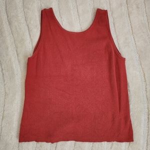 Nomadic Traders Knit Sweater Tank Top or Vest in Coral
